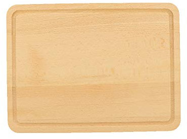 Schneidebrett mit Saftrille aus Holz, 30,5 cm, schont hochwertige Klingen, verrutscht nicht, antibakterielle Eigenschaft, Küchenbrett für scharfe Messer