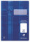 Clairefontaine 331027C - Heft ideal für die Schule, DIN A4, 16 Blatt, 90g, Lineatur 27 durchgehend liniert mit Rand, Blau, 1 Stück