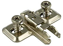 BLUM CLIP Kreuzmontageplatte, vorm. Systemschrauben, HV: Langloch, Distanz 0 mm