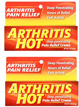 Arthritis Hot Pain Relief Creme 3 oz (Pack of 2)