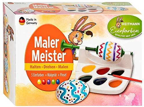 Ostereierfarbe + Stativ + Pinsel Mal mit mir (auch für Linkshänder)