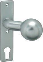Alpertec Türbeschlag für Gartentor Kugel Türknopf Türklinke Türdrücker Türgriffe, 1 Stück, 50021310