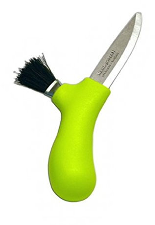 Morakniv mushroom knife by Karl Johan - Lime - with horsehair brush and sheath