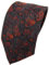 TigerTie Designer Krawatte in orange braun schwarz grau gemustert Paisley
