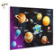 B-wie-Bilder.de Magnettafel Pinnwand Memoboard mit Motiv Kinder Planeten, Stahlblech, weiß, 60 x 40 cm