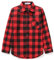 Grandwish Jungen Kariertes Hemd Langarm-Shirts für Mädchen Rot Schwarz Gr.128 (Etikettengröße：140/8)