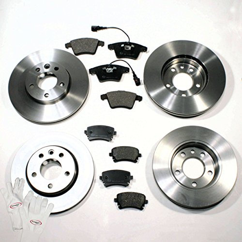 Autoparts-Online Set 60007329 Bremsscheiben belüftet/Bremsen 1ZL 1KW + Bremsbeläge vorne + hinten