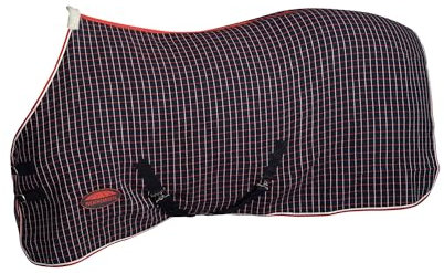 Weatherbeeta Waffel-Abschwitzdecke mit Standard-Halsausschnitt (105 cm) (Marineblau/Rot/Weiß)