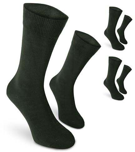 Calcetines de diario antimosquitos Safersox, 3 Pares, Oliva, 43-46