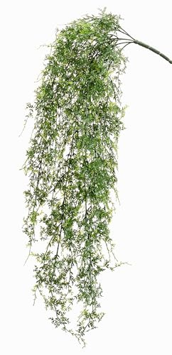 artplants.de Künstlicher Busch Frauenfarn Kali, Steckstab, crossdoor, grün, 80cm - Künstlicher Venushaarfarn