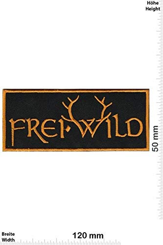 LipaLipaNa Freiwild Gold Aufnäher Besticktes Patch zum Aufbügeln Applique