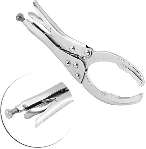Chiave per filtro olio 10inch Strumento per la rimozione del filtro dell'olio per auto Chiave multiuso 45# Acciaio Argento