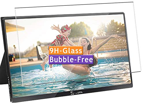 Vaxson Tempered Glass Screen Protector, compatible with Arzopa Portable Monitor A1 Gamut 15.6 Visible Area, 9H Film Protectors Guard New