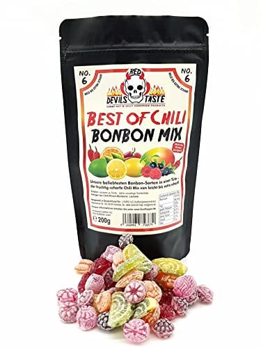 BEST OF CHILI BONBON MIX - von mild zu extra scharf - 200g - RED DEVILS TASTE