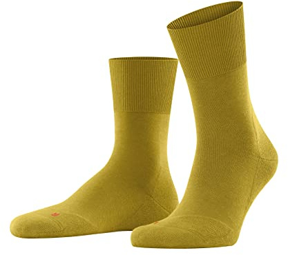 FALKE Unisex Socken Run U So Baumwolle Funktionsmaterial einfarbig 1 Paar, Gelb Mimosa 1265, 46-48