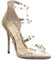 Jessica Simpson Wavery Damen-Pumps mit Nieten, Transparent/Mandel, 42 EU
