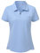 Baumwolle Poloshirts Damen Kurzarm Polohemden Atmungsaktive Polo T Shirts Top Blau L