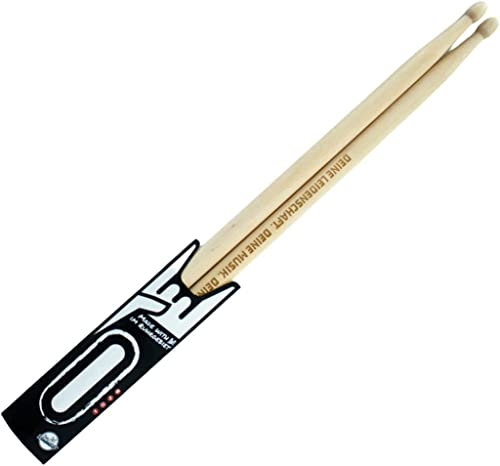5 Paar Personalisierte Hickory-Drumsticks mit Wunsch-Gravur | Schlagzeug Sticks mit Gravur personalisiert - verschiedene Größen | Geschenke für Schlagzeuger (5B)
