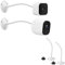 Mippko Flexible Kamera-Wandhalterung für Arlo/Blink/Reolink/Nest/Wyze/SimpliSafe Sicherheitskamera, verstellbare 20,3 cm lange Schwanenhals-Arm mit Metallsockel, 6,3 mm (1/4 Zoll) 20 Gewindeschraube,