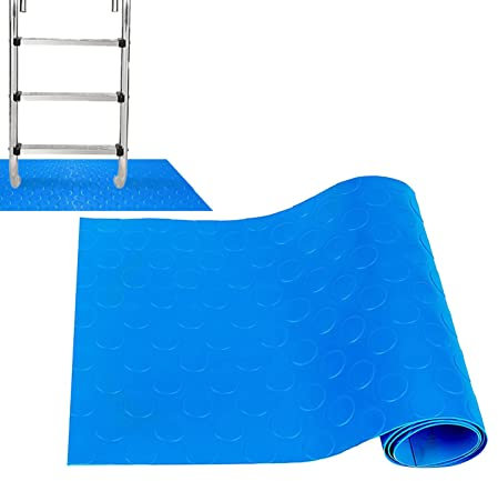 HEYCE Swimming Pool Ladder Mat, Ladder Underlay,Protective Pool Ladder Step Pad with Non-Slip Texture | Protective Ladder Pad for Above Ground Pools Liner and Stairs
