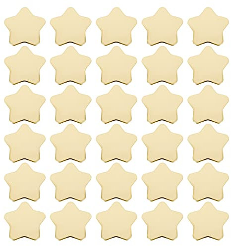 Staccatory Platos de cartón con forma de estrella, 30 unidades, dorados, desechables, para fiestas, pentagrama, vajilla para accesorios, color dorado