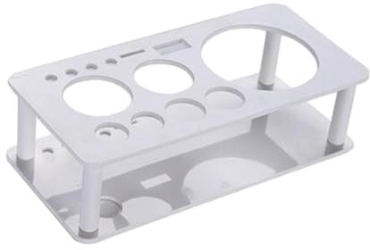 LOVIVER Professional Shaker Stand, Bartender Kits Storage Stand, Bartending Tool Holder for Bar, White