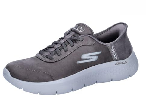 Skechers Femme Go Walk Flex Mali Basket, Charcoal Textile/Trim, 37 EU
