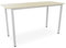Stehtisch Büro-Besprechungstisch Metallgestell grau, Beine quadratisch, Steh-Arbeitstisch Gesamthöhe 112,5 cm, Pausentisch Empfangstisch hauseigene Fertigung, Workstation (Ahorn, 120 x 60 cm)