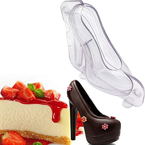 Kreative 3D-Fersen-Schokoladenform, Geburtstagskuchenformen, Schuh, Süßigkeitenform, Absatz, Schokolade, Plattform, große Fondant-Ausstechformen und -formen