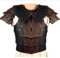 Mittelalterlicher LARP Gladiator Schulter Brustpanzer Wikinger Ritter Cosplay Kostüm Steampunk Pu Leder Brustpanzer Gothic Weste Kürass