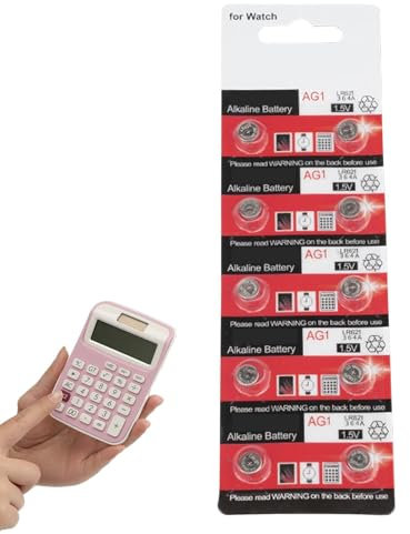 Pile Bouton, Petites Piles Rondes - Batterie Plate Longue durée 1,55 V | 10x Petites Piles à Disque Bouton 13mah/18mah pour Petits Jouets, chronomètres, appareils auditifs, calculatrices