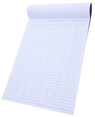 NUOBESTY Buchhaltungsjournal A4 Großes Lager- Und Finanzbuch Mit Spalten Für Lagerverwaltung Büro Schule Privat