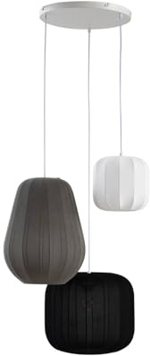 Lindby Pendelleuchte Helin (Skandinavisch) aus Textil (1 flammig, E27) - Hängeleuchte Esstischlampe Hängelampe Wohnzimmerleuchte