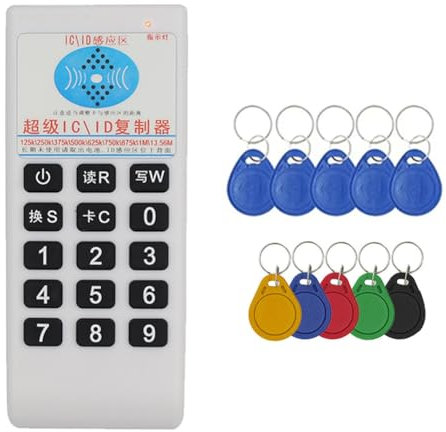 Sirxlevcy RFID NFC IC-Kartenleser und - +5XUID/T5577-Schlüsselanhänger 125 KHz-13,56 MHz Duplicator RFID-Smartcard-Leser IC ID Duplicator