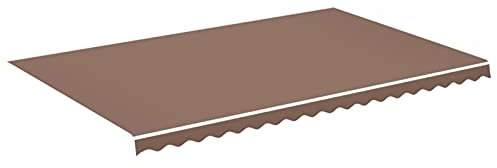 Gecheer Ricambio,Tela,per Tenda da Sole,5x3 m,Marrone,Tela per Tenda Esterno Sole,Tela per Tenda da Sole da,Balcone,Patio,Terrazzo,Giardino,Tessuto di Ricambio per Tenda da Sole