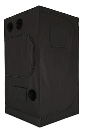 Growerz™ TNT-80 80×80×180cm, 1.15m^3, Black Mylar Grow Tent – Heavy-Duty Alloy Steel Frame, Observation Window, Multiple Vent & Cable Ports – Ideal for Hydroponics & Indoor Gardening