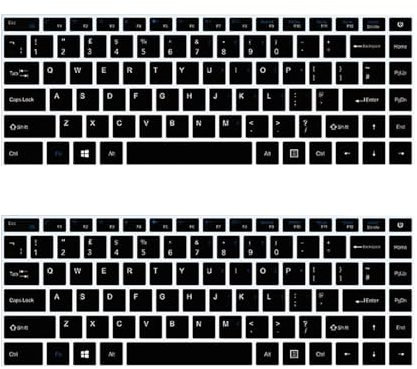 Keyboard Cover for MAXLEGEN/WITECOR 14 Inch Laptop, UK Layout, Skin Protector