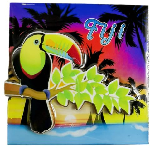 Fiji Kühlschrankmagnet, Reise-Souvenir, Kühlschrankdekoration, magnetischer Aufkleber, 3D-Handwerk