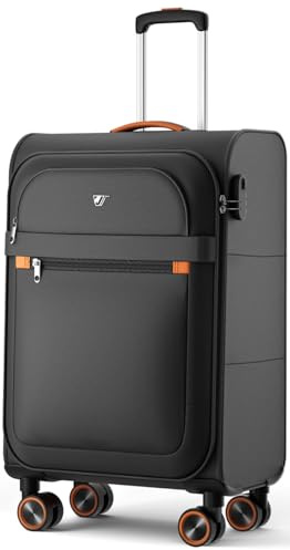 ABISTAB Weichschalen Handgepäck Koffer - Stoff Koffer Trolley 55x38x23cm