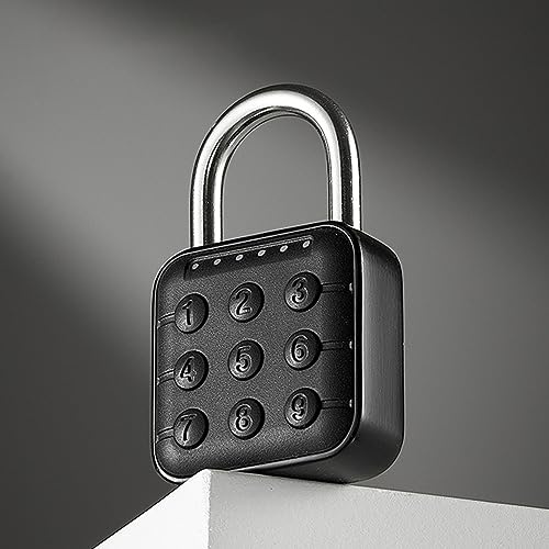 ZDETGU 6-stelliges Zahlenschloss, IP67, Elektronisches Vorhängeschloss für Gepäckschrank, Schließfach und Mehr