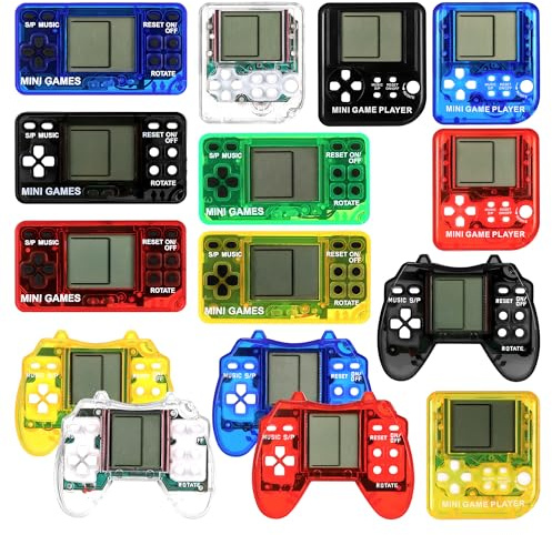 15pcs Gaming Party Bag Fillers for Kids, Video Games Party Bag Fillers | Fun & Portable, Mini Game Console Keyrings for Kids, Ideal Party Favours for Boys Girls Prizes & Return Gifts
