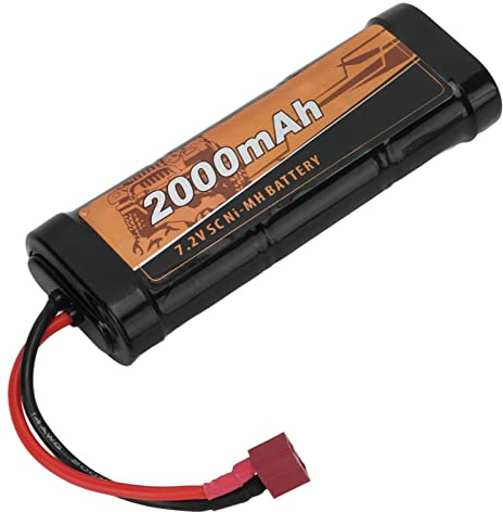 Batterie 7.2V 2000mAh 25C Ni MH avec prise femelle T pour voiture tout-terrain ZD Racing DBX 10 7568 1/10 RC