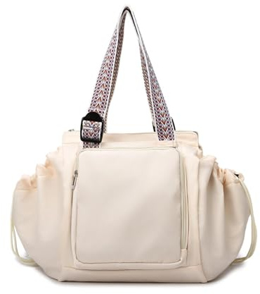 JIABAOZ Transformable Cradle Bag Travel, Große Shopper Tasche mit Reißverschluss, Faltbare Tote Bag, Yoga Reisetasche, Wickeltasche, Wandelbarer Sportrucksack mit 15 Fächern