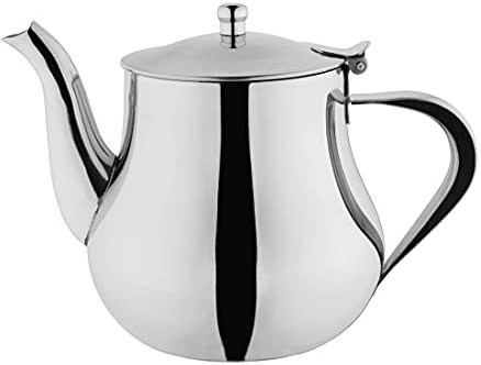 Olympia Arabian Tea Pot Stainless Steel 35Oz 1L Infuser for Better Experience