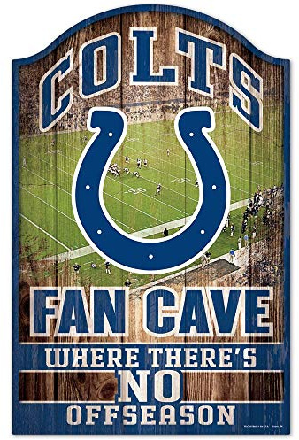 Wincraft NFL Indianapolis Colts Fan Cave Sign Holzschild