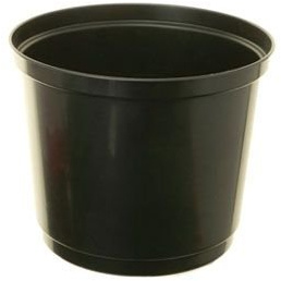 Whitefurze - 23cm Black Plastic Tomato Ring Planter - Bottomless Ring Pot