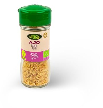 ARTEMISBIO AJO granulado especia 50 g. BIO – multifunctional product with a wide range of application, weight 50 g, can be used regularly according to individual needs and facilitates care