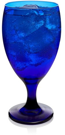 Libbey Premiere - Set di 12 bicchieri da tè ghiacciato, colore: cobalto