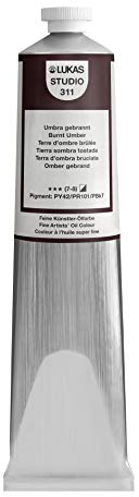 LUKAS STUDIO OIL 200 ml, Ölfarbe in Premium-Qualität, Farbton Umbra gebrannt