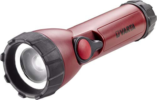 Varta Torcia Industriale Focus Control LED 4 AA, Rossa